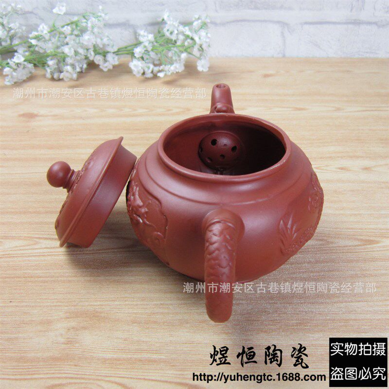紫砂壶厂家直供大龙巡四海壶北方大容量茶壶红茶壶可混批 600ml