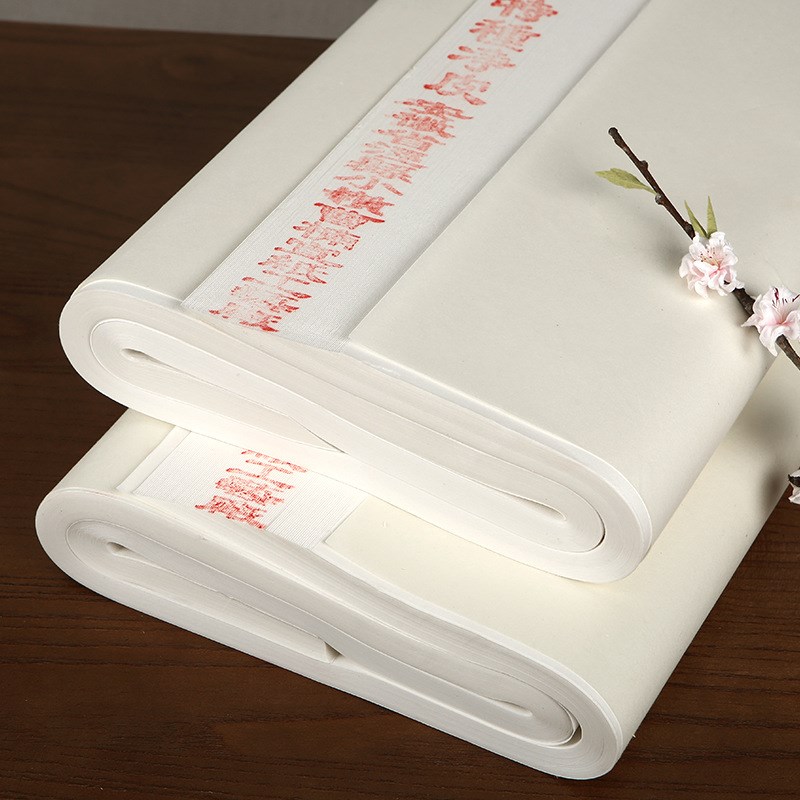 加厚宣纸书法用纸国画花鸟山水生宣练习纸半生熟毛笔作品纸