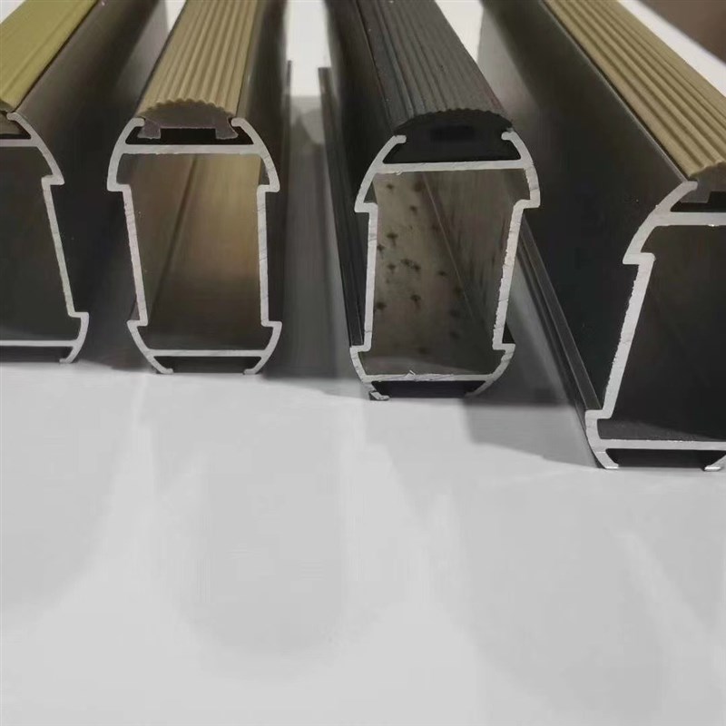 加厚挂衣杆衣柜衣通杆哑黑香槟色衣通管铝合金衣柜挂衣杆