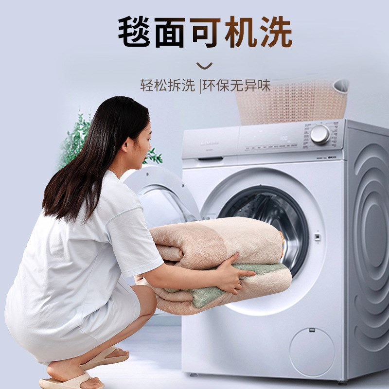可拆洗机洗水洗石墨烯电热地毯家用客厅移动地暖垫加热暖脚取暖垫