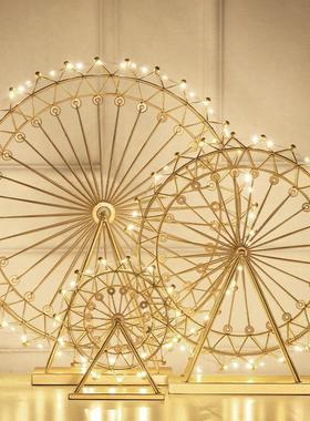 轻奢高级感摩天轮摆件家居客厅卧室电视柜酒柜装饰品新婚结婚礼物