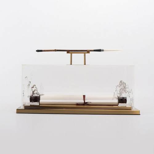 新中式毛笔创意客厅书房家居摆件样板房间办公桌酒柜玄关软装饰品