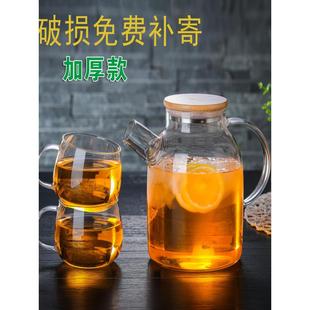 包邮 天润和器防爆冷水壶大容量耐热玻璃茶壶加厚凉水壶家用果汁壶