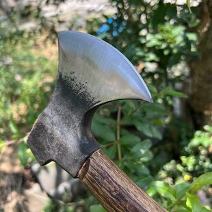 旋风小锤斧65锰钢锻打小斧头青冈木斧柄露营把玩斧便携小斧