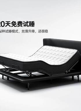 智能床现代简约北欧马鞍皮双人床意式极简主卧高端大气轻奢真皮床