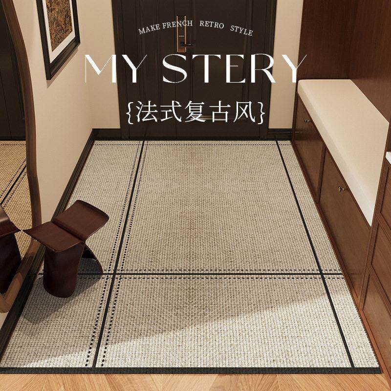 法式入户门垫复古风门口地垫进门换鞋垫防滑垫玄关地毯入户门脚垫