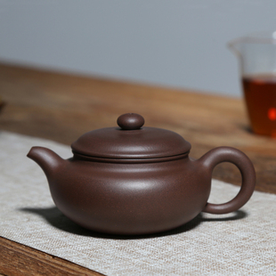 宜兴紫砂壶茶具家用原矿黑墩头紫泥泡茶壶水壶名家纯全手工仿古壶