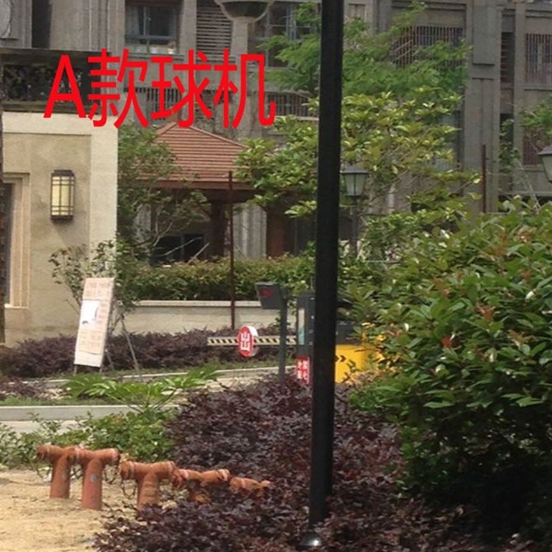 监控杆监控立杆支架3米3.5米4米5米6米不锈钢立杆摄像头支架球机