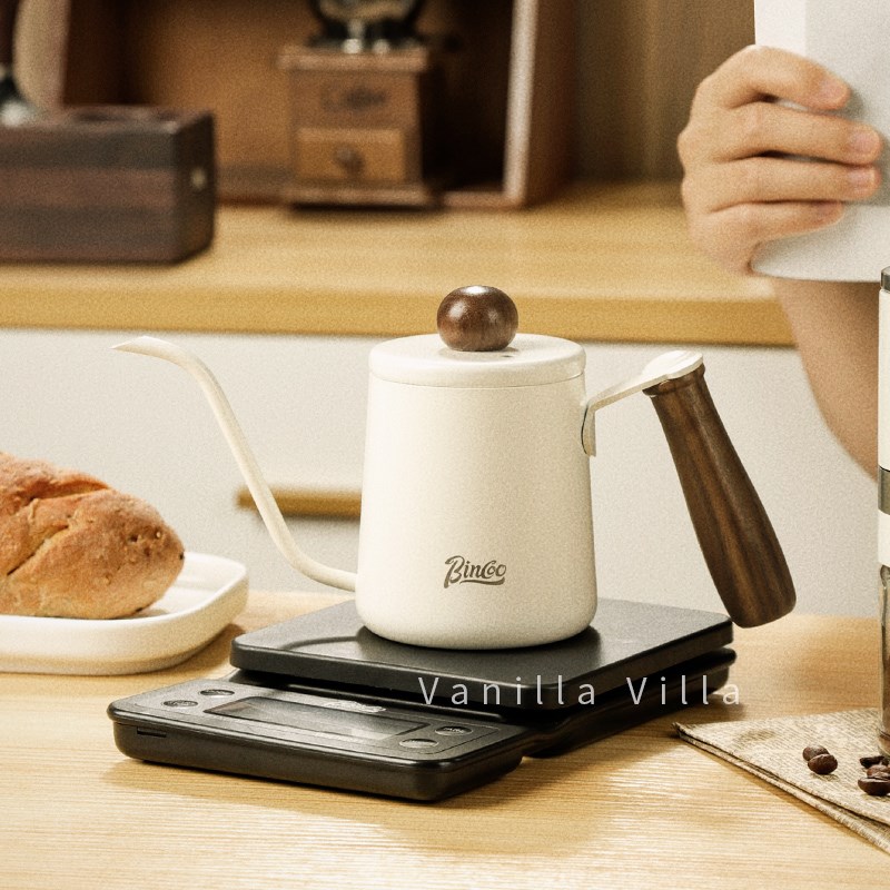 手冲壶小型迷你便携咖啡壶木柄长嘴细口壶不锈钢挂耳咖啡注水壶