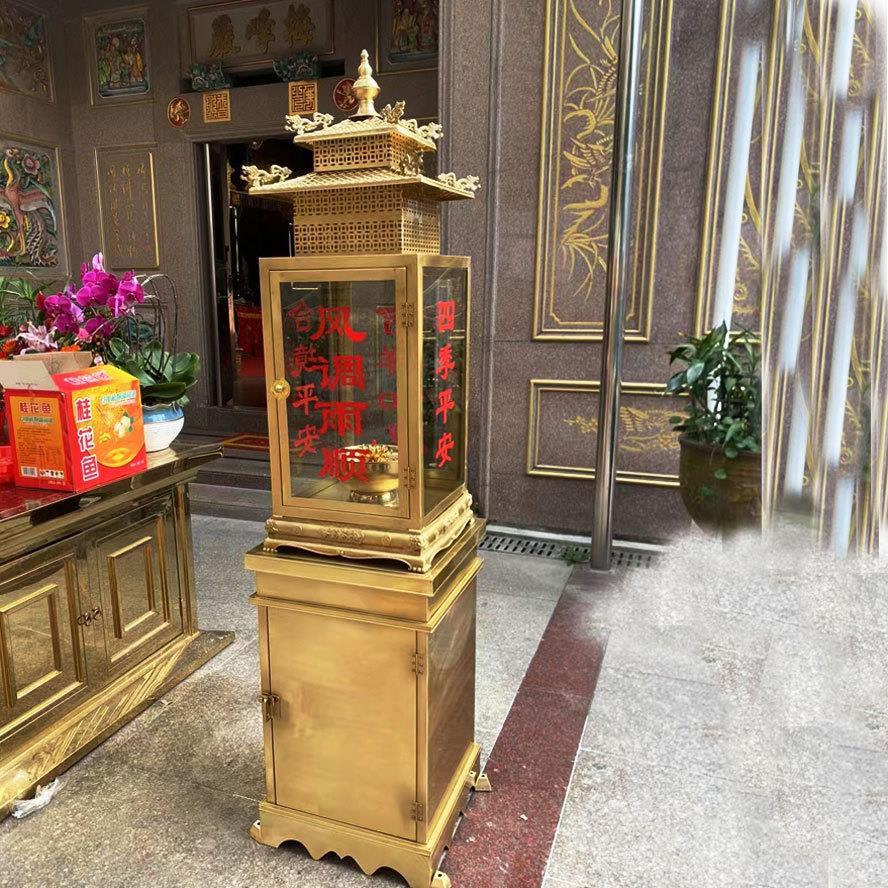 佛堂长明灯食用油大号油灯寺庙供佛油灯盏黄铜碗酥油佛堂佛前供灯