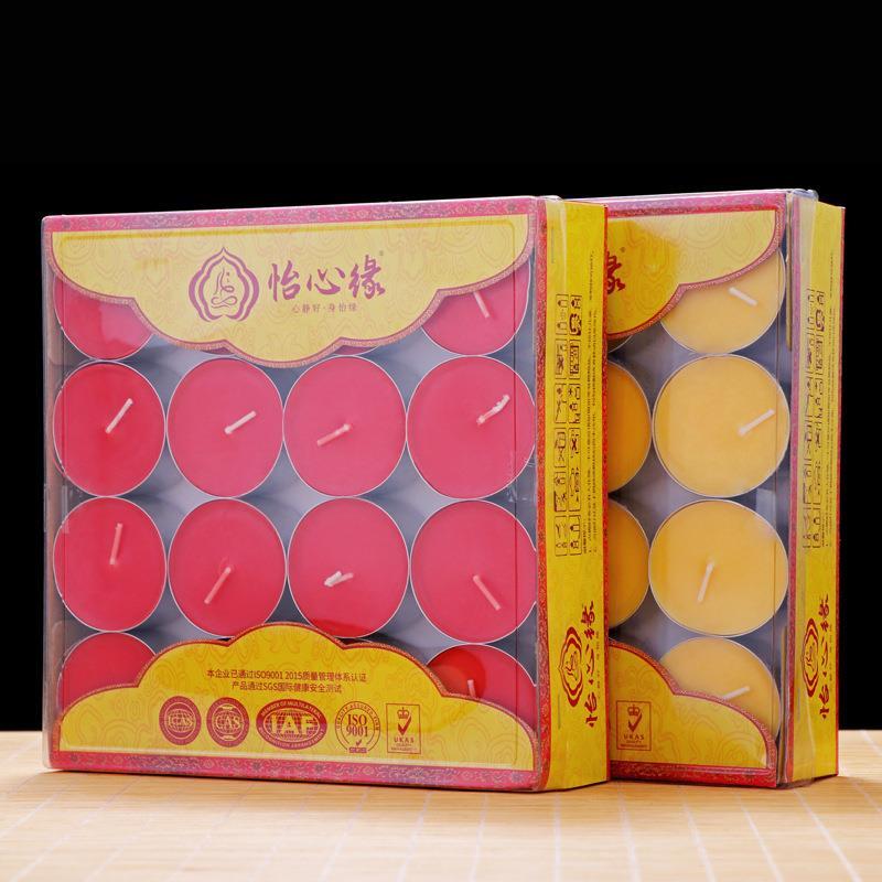 圆通工艺厂家直供酥油灯12小时32粒装酥油灯家居佛堂佛灯供灯