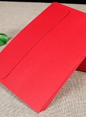 大红色信封佛具跨境平口红信封大红信封空白250g加厚卡纸放奖金