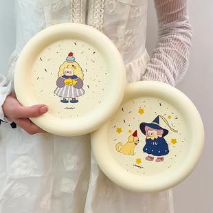 家用可爱ins风高级感餐具餐盘水果盘早餐盘碟子 魔法女孩2024新款