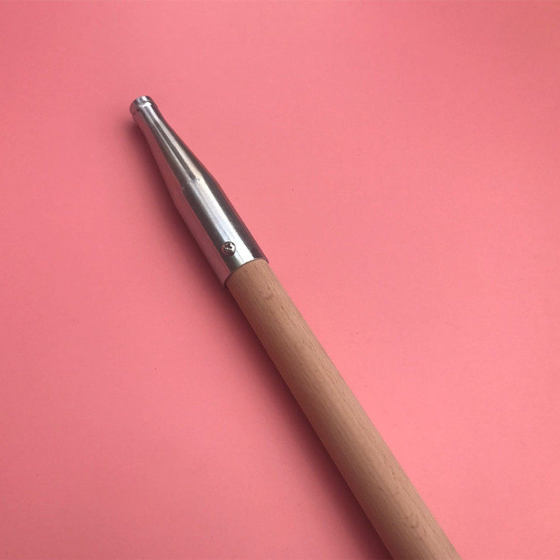 1.5米榉木晾衣杆 转换8mm螺丝口撑杆 不伸缩实木竿 阳台用衣叉杆