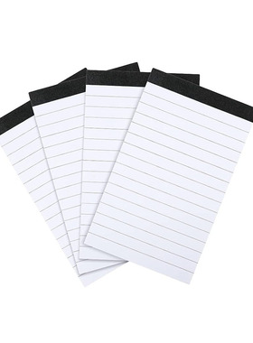 A7便签本无粘性12.7X7.6便携迷你记事本30张横线 空白 黄色拍纸本