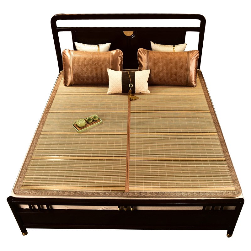 凉席竹席可折叠夏季l学生宿舍草席床垫1.5米1.8床家用冬夏两用席