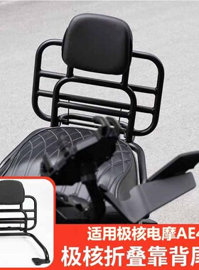 适用极核AE4MlAX/AE4SE/AE4电摩后靠背后靠垫货架