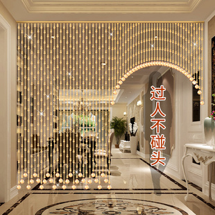 饰阳台隔断帘子过道遮挡卧室家用葫芦挂帘 水晶珠帘门帘客厅餐厅装