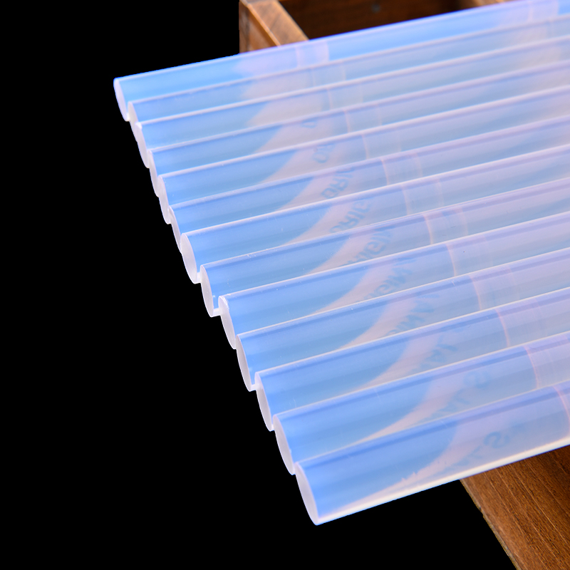 高粘透明热溶胶棒超粘超p透环保手工胶棒无味热熔胶条7mm11mm胶棒