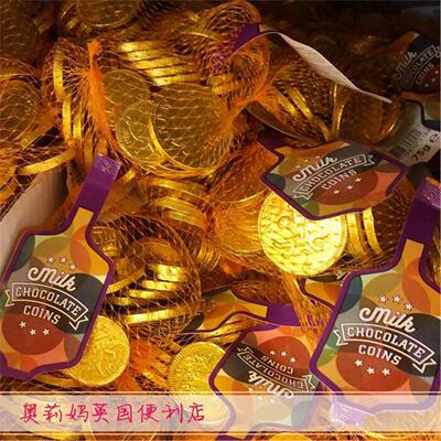 现货 英国Cadbury Waitrose sainsbury牛奶巧克力金币白巧克力