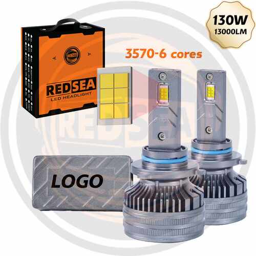 Redsea汽车led大灯R4 LED Headlights 6000k H11 H4 H7 9005 9006