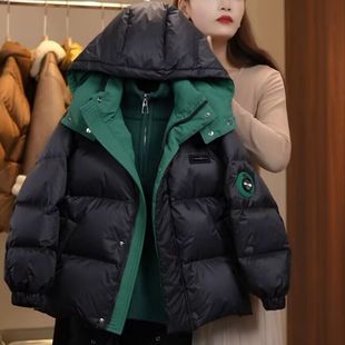 男童羽绒服新款冬季保暖加厚连帽外套男孩帅气上衣儿童痞帅炸街潮