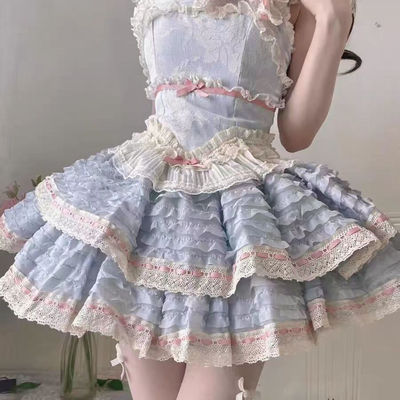 里雾诗之春落樱lolita云里雾里芭蕾风可爱软妹风现货洛丽塔连衣裙