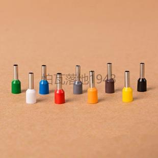 插针管型端子接线端子铜鼻子 端子冷压 针型端子1000只 欧式 E6010