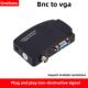 BNC转VGA视频转换器 监控主机摄像头AV接口接显示器S端子转换盒