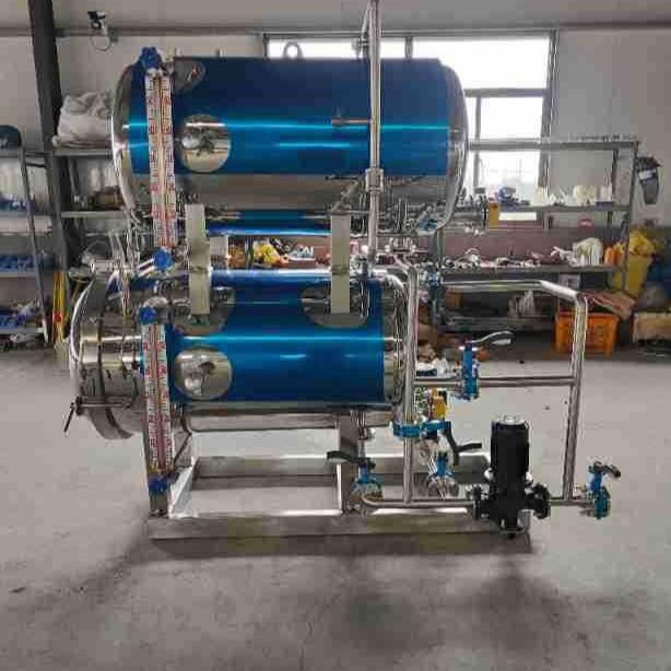 老火腿不锈钢杀菌锅真空袋装花生杀菌设备预制菜全自动双层杀菌锅