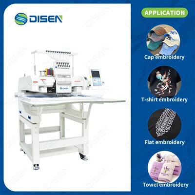 12 Needles 500*800mm Computer Embroidery Machine 1 Head 5080