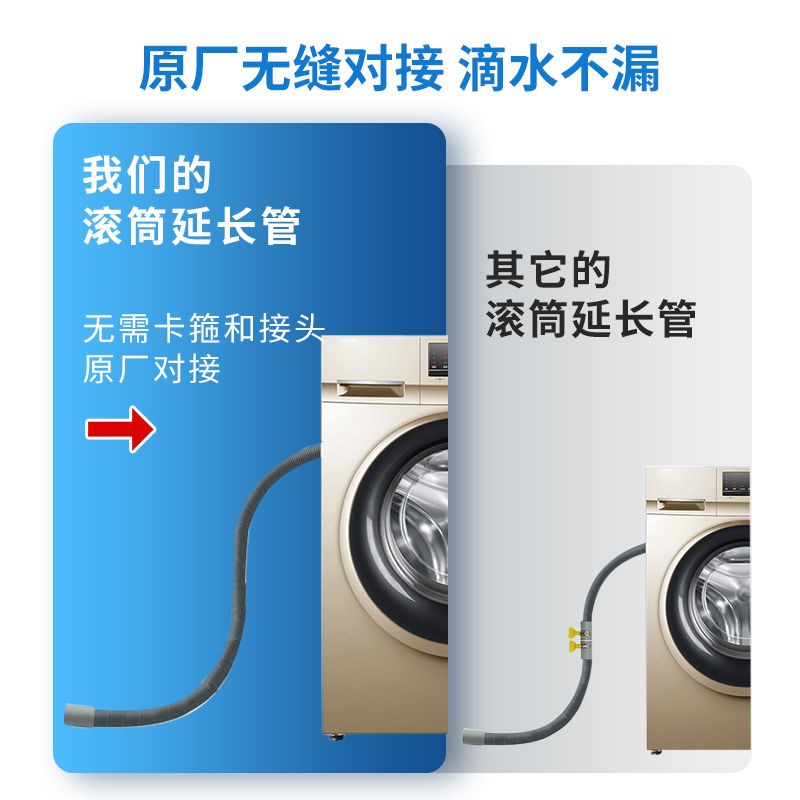 【厂家直发】全自动滚筒洗衣机排水管延长管1米起拍0.1对接超长管