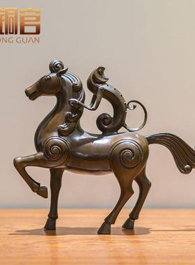 铜马摆件 马上封侯猴摆件马上有钱猴 骑猴马 马到成功 铜工艺品