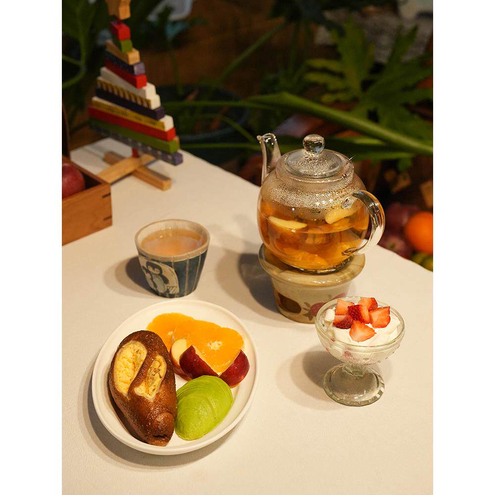 TaeFair高硼硅玻璃煮茶壶加厚耐热高温带蒸茶器含滤网泡花茶壶