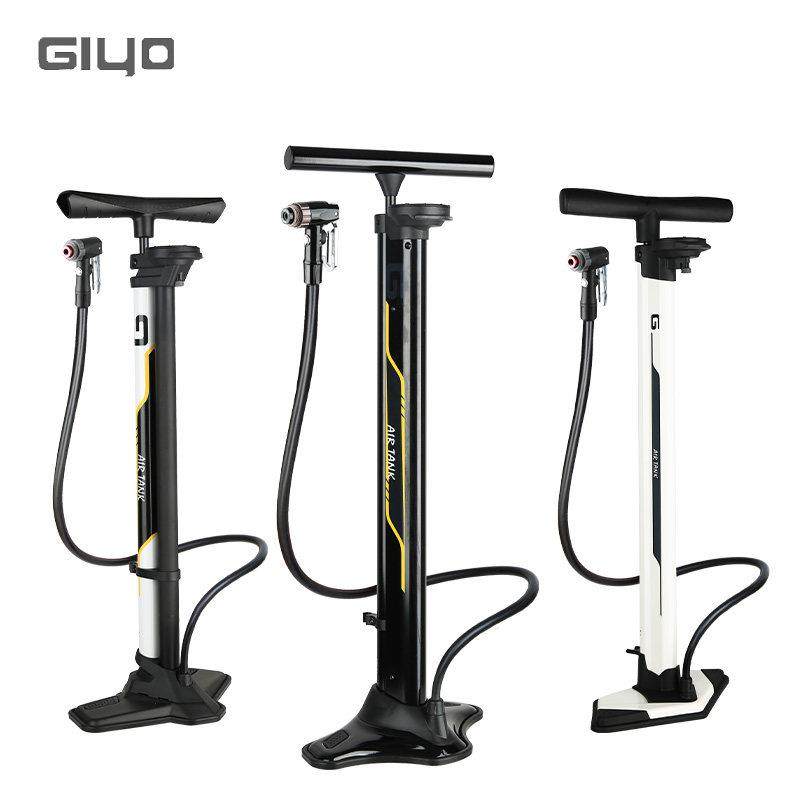 giyo台湾进口专用登山自行车高压真空胎打气筒超强带气压表电动车