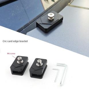 越野车支架外置LED车灯铝合金底座汽车射灯固定引擎盖免打孔灯座