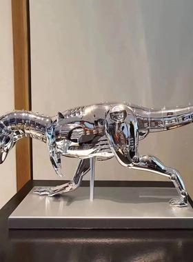 SORAYAMA空山基霸王龙机械恐龙女神摆件玄关艺术雕塑客厅轻奢