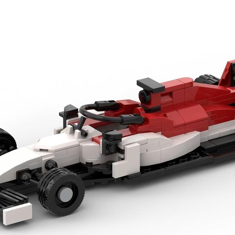 国产积木MOC-60607 方程式F1 阿尔法·罗密欧C39益智积木赛车玩具