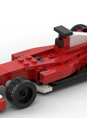 国产积木F1方程式赛车MOC 法拉利 F2004男孩拼插积木跑车模型