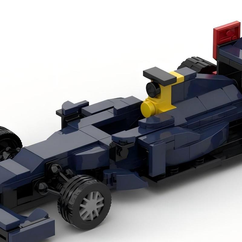 MOC-124943国产积木方程式F1红牛车队 RB9小颗粒拼插积木赛车