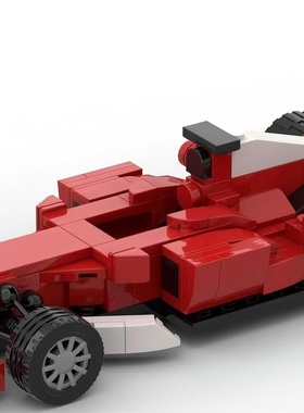 国产积木MOC-59351方程式F1法拉利F2004赛车儿童拼搭积木摆件