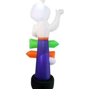 饰节庆派对场景带灯服饰现货 万圣节路牌精灵户外庭院装