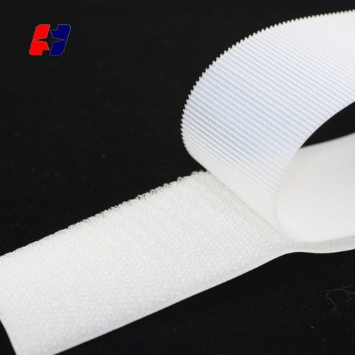 新洋白色PA塑料钩尼龙不抓毛子母贴粘扣带 射出勾不抓毛魔术贴