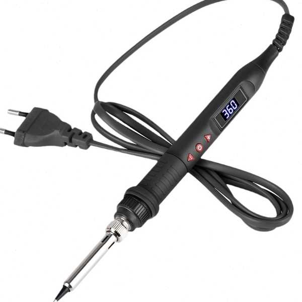 JCD 数显可调温908S电烙铁80W套装吸锡器 万用表套装工业家用焊接