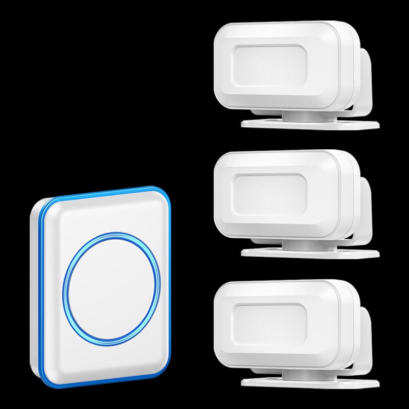 欢迎光临感应器店铺进门语音迎宾报警感应门铃超市商品防盗感应器