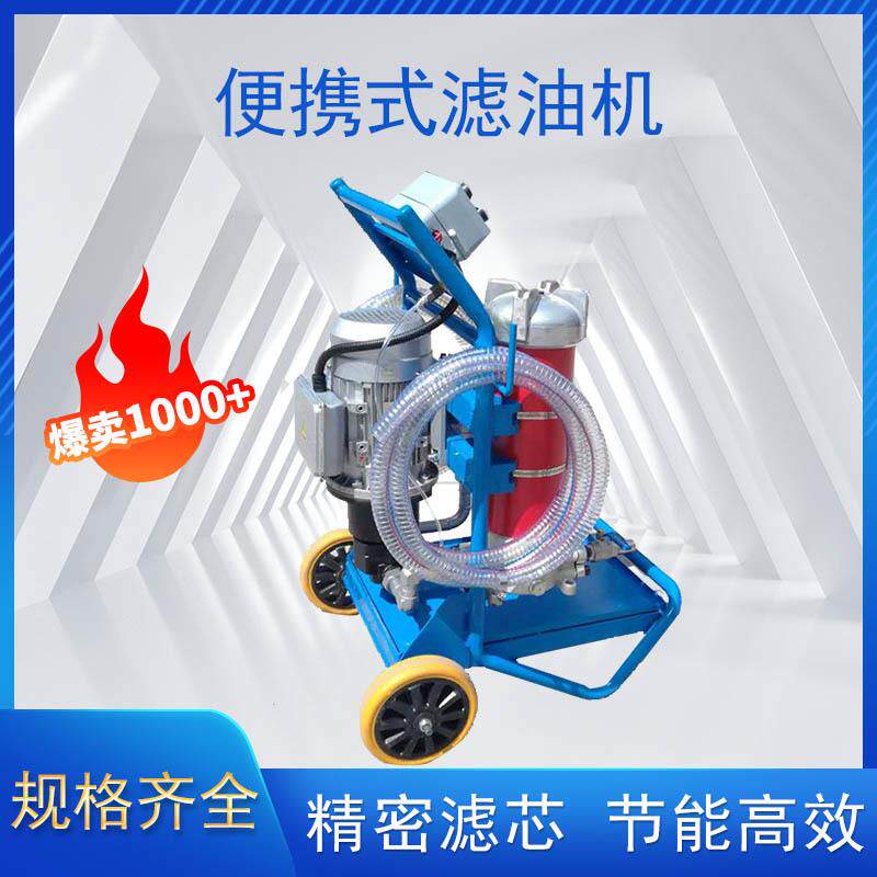 两级滤油机液压润滑系统加油过滤净化油站保养用工业双筒滤油车