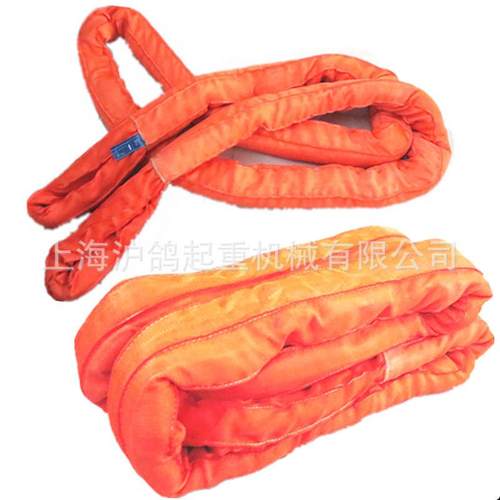 大吨位环形柔性双扣耐磨起重吊装带工业行车吊车吊带15/20/0/50T