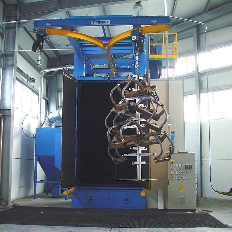 Q48系列吊链步进式抛丸清理机钢材铸件表面清理自动化设备抛丸机