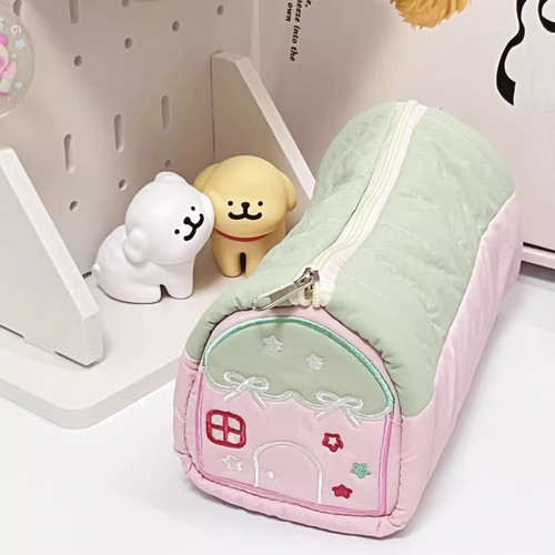 可爱小房子高颜值笔袋设计可爱小清新文具盒大容量学生小众收纳袋