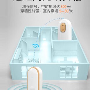 自发电门铃家用无线超远距离别墅户外防水电子遥控玲老人呼叫器